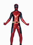 Deadpool Shiny Metallic Super Hero Zentai Suit